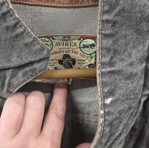 Avirex Gray Jacket with Unique Label